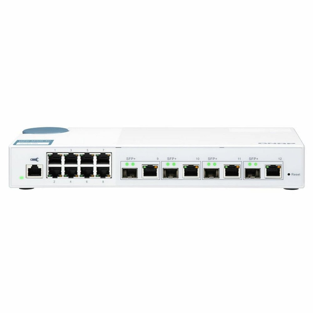QNAP 8 Port 1Gbps, 4 Port 10G SFP+/ NBASE-T Combo, Web, W125763244 (SFP+/ NBASE-T Combo, Web Management Switch QSW-M408-4C, Managed, L2, Gigabit Ethernet (10/100/1000),)