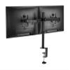 AMER Dual LCD LED Monitor Desk Mount Stand with C-clamp | Heavy Duty Fully Adjustable Arms Hold 2 Screens up to 32 inches (2EZCLAMP) view 2