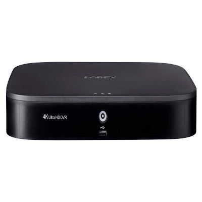 Lorex D841A81B 8 Channel 4K Ultra HD 1TB Hard Drive Security System DVR with Advanced Motion Detection Technology and Smart Home Voice Control, Black