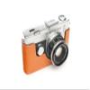Olympus Pen-F(Film Camera) Case, BolinUS Handmade Genuine Real Leather Half Camera Case Bag Cover for Olympus Pen-F Film Camera with Hand Strap (Yellow) view 2