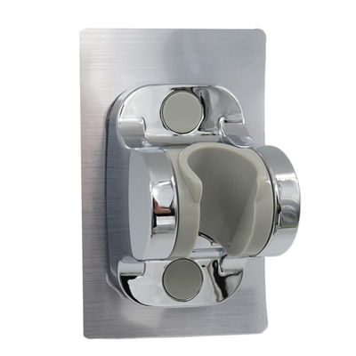 Adhesive Shower Head Holder Wall Mount Shower Hose Base Adapter Rack Handheld Showerhead Clip for Bathroom Installation