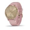 Garmin vivomove 3s, Smaller-Sized Hybrid Smartwatch with Real Watch Hands and Hidden Touchscreen Display, Light Gold with Rose Case and Band (Renewed) view 1