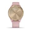 Garmin vivomove 3s, Smaller-Sized Hybrid Smartwatch with Real Watch Hands and Hidden Touchscreen Display, Light Gold with Rose Case and Band (Renewed) view 2