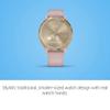 Garmin vivomove 3s, Smaller-Sized Hybrid Smartwatch with Real Watch Hands and Hidden Touchscreen Display, Light Gold with Rose Case and Band (Renewed) view 3