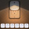 LuxLumin LED Night Lights Plug into Wall with Dusk-to-Dawn Sensor, Automatically Turn on and Off,Night Light for Kids,Bedroom,Bathroom,Stairs,Warm White, 6 Packs view 1