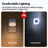 LuxLumin LED Night Lights Plug into Wall with Dusk-to-Dawn Sensor, Automatically Turn on and Off,Night Light for Kids,Bedroom,Bathroom,Stairs,Warm White, 6 Packs view 3