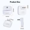 LuxLumin LED Night Lights Plug into Wall with Dusk-to-Dawn Sensor, Automatically Turn on and Off,Night Light for Kids,Bedroom,Bathroom,Stairs,Warm White, 6 Packs view 4