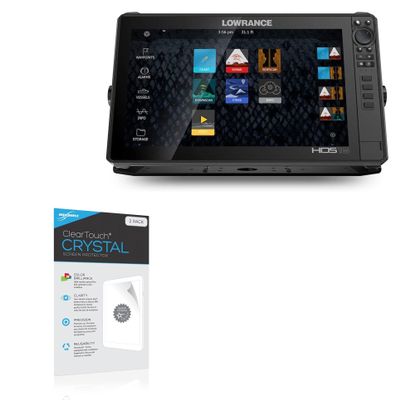 BoxWave Screen Protector Compatible with Lowrance HDS-16 Live - ClearTouch Crystal (2-Pack), HD Film Skin - Shields from Scratches