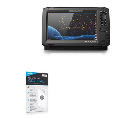 BoxWave Screen Protector Compatible with Lowrance Hook Reveal 9 - ClearTouch Crystal (2-Pack), HD Film Skin - Shields from Scratches
