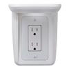Knox Gear Multi-Purpose Outlet Wall Shelf with Built-in Cable Management (White) view 1