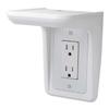 Knox Gear Multi-Purpose Outlet Wall Shelf with Built-in Cable Management (White) view 3