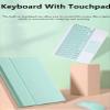 AnMengXinLing Lovely Keyboard Case for iPad 9th/8th/7th Generation with Mouse,Case for iPad9 iPad8 iPad7 10.2 inch with Pencil Holder and Deatachable Keyboard Mouse, Mint Green view 3