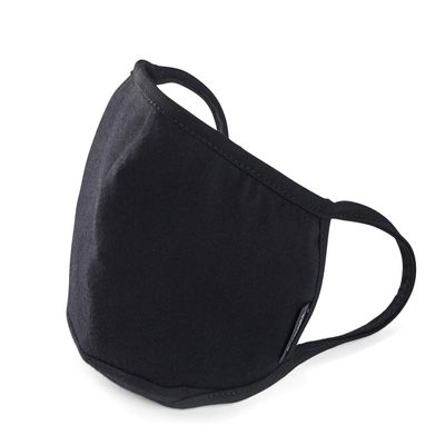 Allett Face Mask, Black | 2 Pack | Made of Cotton, Built in Polypropylene Filter | Soft Earloops, Washable, Reusable | With Nose Wire & Chin Gusset | For Adults
