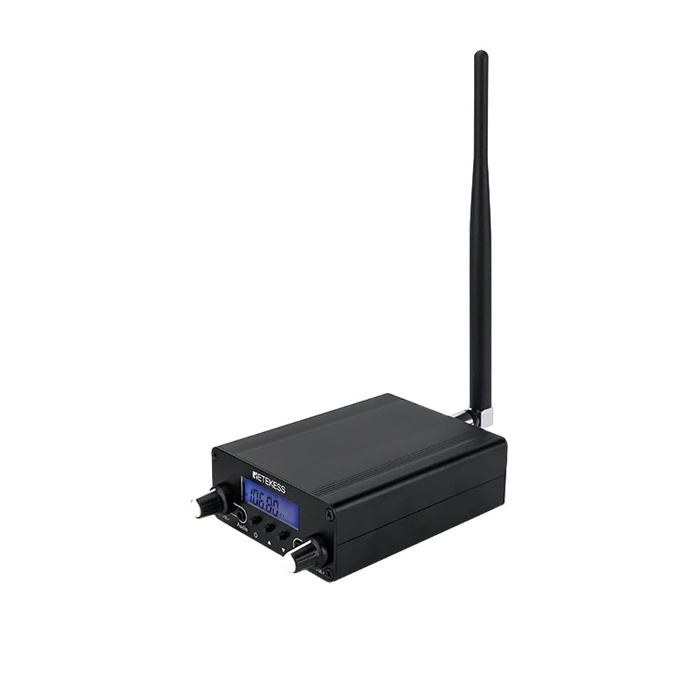Retekess TR508 FM Transmitter for Church,FM Broadcast Transmitter,Long Range FM Radio Stereo Station with 3.5mm Mic Audio Jack for Drive in Movie,Parking Lot,Home,Library,Fcc Certified