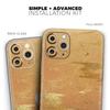 Molten Gold Digital Foil Swirl V8 - DesignSkinz Protective Vinyl Decal Wrap Skin Cover Compatible with The Apple iPhone Xs Max (Full-Body, Screen Trim & Back Glass Skin) view 2