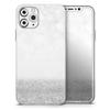 Silver and White Unfocused Sparkle Orbs - DesignSkinz Protective Vinyl Decal Wrap Skin Cover Compatible with The Apple iPhone Xs (Full-Body, Screen Trim & Back Glass Skin) view 1