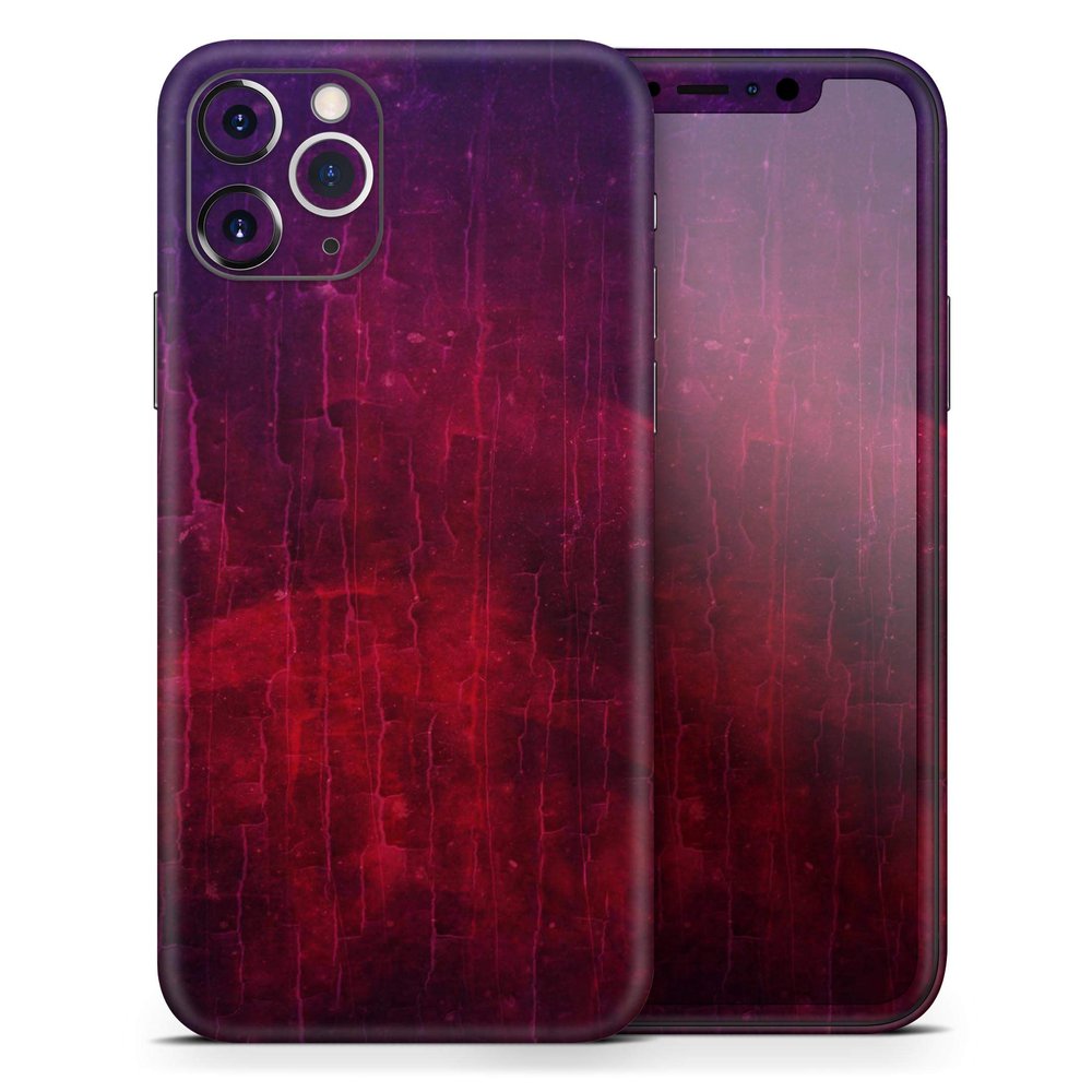 Abstract Fire & Ice V2 - DesignSkinz Protective Vinyl Decal Wrap Skin Cover Compatible with The Apple iPhone Xs Max (Full-Body, Screen Trim & Back Glass Skin)