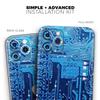 Blue Circuit Board V1 - DesignSkinz Protective Vinyl Decal Wrap Skin Cover Compatible with The Apple iPhone 11 (Full-Body, Screen Trim & Back Glass Skin) view 2