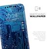 Blue Circuit Board V1 - DesignSkinz Protective Vinyl Decal Wrap Skin Cover Compatible with The Apple iPhone 11 (Full-Body, Screen Trim & Back Glass Skin) view 4