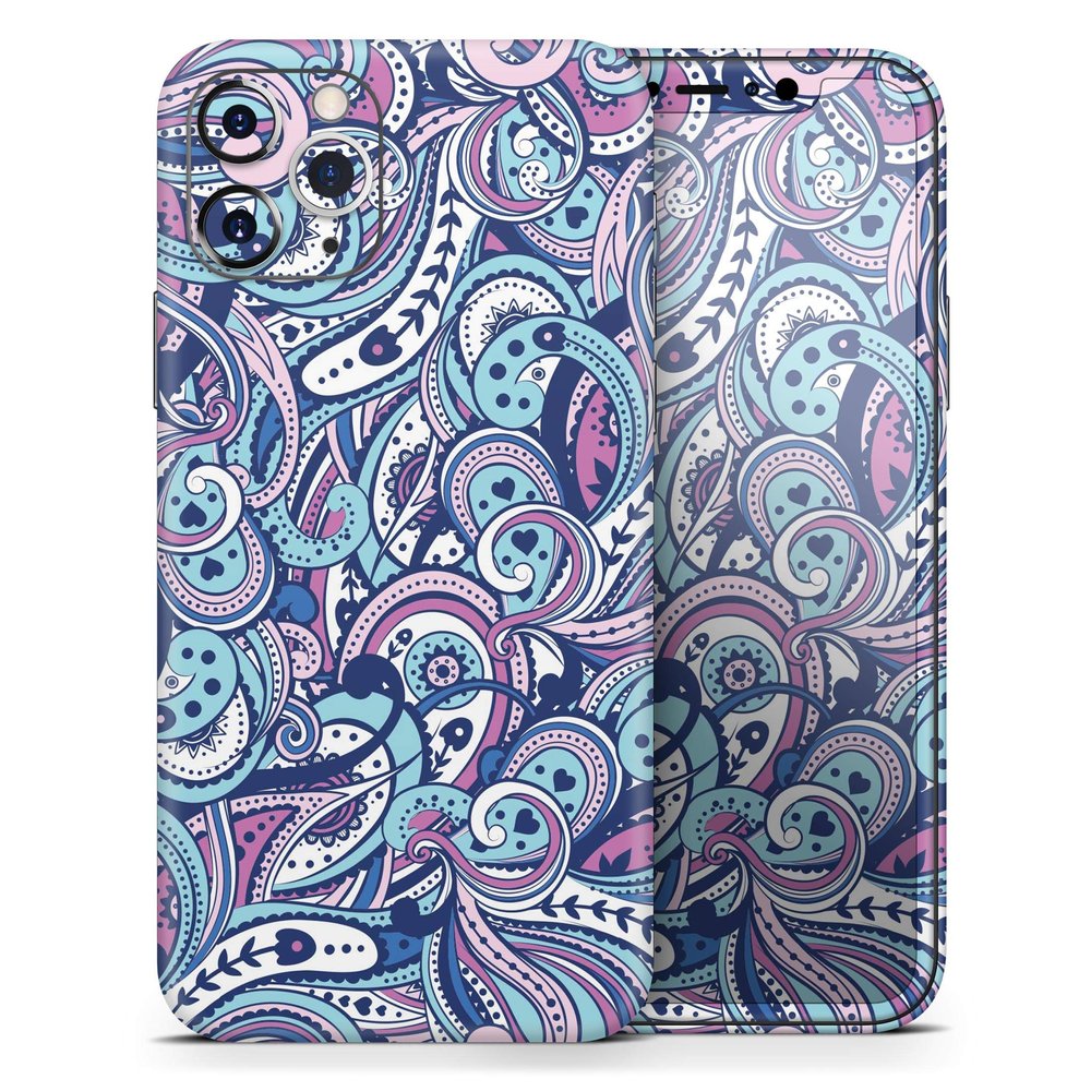 Vibrant Purple Toned Sproutaneous - DesignSkinz Protective Vinyl Decal Wrap Skin Cover Compatible with The Apple iPhone Xs Max (Full-Body, Screen Trim & Back Glass Skin)