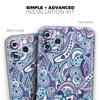 Vibrant Purple Toned Sproutaneous - DesignSkinz Protective Vinyl Decal Wrap Skin Cover Compatible with The Apple iPhone Xs Max (Full-Body, Screen Trim & Back Glass Skin) view 2