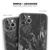 Black & Silver Marble Swirl V1 - DesignSkinz Protective Vinyl Decal Wrap Skin Cover Compatible with The Apple iPhone Xs Max (Full-Body, Screen Trim & Back Glass Skin) view 2