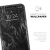 Black & Silver Marble Swirl V1 - DesignSkinz Protective Vinyl Decal Wrap Skin Cover Compatible with The Apple iPhone Xs Max (Full-Body, Screen Trim & Back Glass Skin) view 4