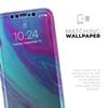 Marbleized Pink Ocean Blue v32 - DesignSkinz Protective Vinyl Decal Wrap Skin Cover Compatible with The Apple iPhone 11 Pro (Full-Body, Screen Trim & Back Glass Skin) view 4