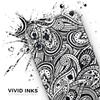Black and White Aztec Paisley - DesignSkinz Protective Vinyl Decal Wrap Skin Cover Compatible with The Apple iPhone Xs (Full-Body, Screen Trim & Back Glass Skin) view 3