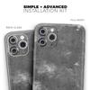 Distressed Silver Texture v5 - DesignSkinz Protective Vinyl Decal Wrap Skin Cover Compatible with The Apple iPhone Xs (Full-Body, Screen Trim & Back Glass Skin) view 2