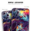 Blurred Abstract Flow V31 - DesignSkinz Protective Vinyl Decal Wrap Skin Cover Compatible with The Apple iPhone Xs (Full-Body, Screen Trim & Back Glass Skin) view 2