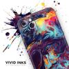 Blurred Abstract Flow V31 - DesignSkinz Protective Vinyl Decal Wrap Skin Cover Compatible with The Apple iPhone Xs (Full-Body, Screen Trim & Back Glass Skin) view 3