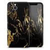 Black & Gold Marble Swirl V1 - DesignSkinz Protective Vinyl Decal Wrap Skin Cover Compatible with The Apple iPhone Xs Max (Full-Body, Screen Trim & Back Glass Skin) view 1