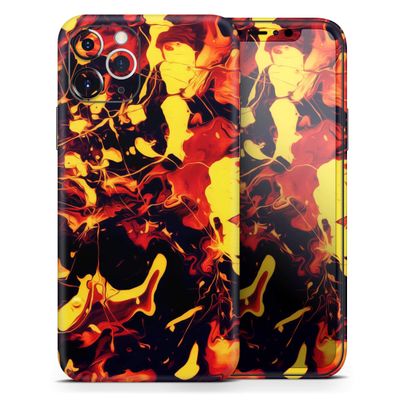 Blurred Abstract Flow V7 - DesignSkinz Protective Vinyl Decal Wrap Skin Cover Compatible with The Apple iPhone XR (Full-Body, Screen Trim & Back Glass Skin)