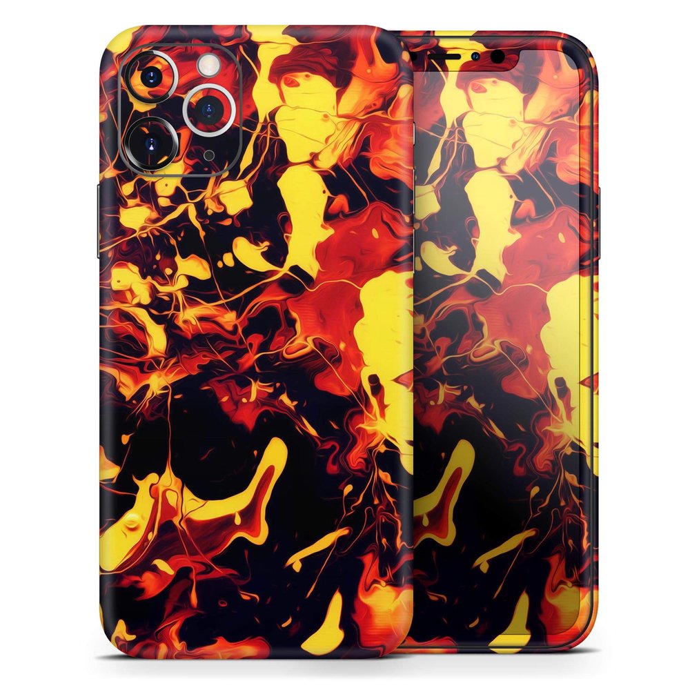 Blurred Abstract Flow V7 - DesignSkinz Protective Vinyl Decal Wrap Skin Cover Compatible with The Apple iPhone XR (Full-Body, Screen Trim & Back Glass Skin)