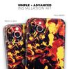 Blurred Abstract Flow V7 - DesignSkinz Protective Vinyl Decal Wrap Skin Cover Compatible with The Apple iPhone XR (Full-Body, Screen Trim & Back Glass Skin) view 2