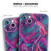 Liquid Abstract Paint Remix V5 - DesignSkinz Protective Vinyl Decal Wrap Skin Cover Compatible with The Apple iPhone Xs Max (Full-Body, Screen Trim & Back Glass Skin) view 2