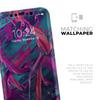 Liquid Abstract Paint Remix V5 - DesignSkinz Protective Vinyl Decal Wrap Skin Cover Compatible with The Apple iPhone Xs Max (Full-Body, Screen Trim & Back Glass Skin) view 4