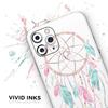 Watercolor Dreamcatchers v2 - DesignSkinz Protective Vinyl Decal Wrap Skin Cover Compatible with The Apple iPhone Xs Max (Full-Body, Screen Trim & Back Glass Skin) view 3