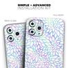 Iridescent Dahlia v2 - DesignSkinz Protective Vinyl Decal Wrap Skin Cover Compatible with The Apple iPhone 11 (Full-Body, Screen Trim & Back Glass Skin) view 2