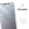 Iridescent Dahlia v2 - DesignSkinz Protective Vinyl Decal Wrap Skin Cover Compatible with The Apple iPhone 11 (Full-Body, Screen Trim & Back Glass Skin) view 4