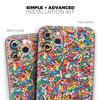 Colorful Candy Sprinkles - DesignSkinz Protective Vinyl Decal Wrap Skin Cover Compatible with The Apple iPhone SE (2020) (Full-Body, Screen Trim & Back Glass Skin) view 2