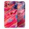 Blurred Abstract Flow V14 - DesignSkinz Protective Vinyl Decal Wrap Skin Cover Compatible with The Apple iPhone X (Full-Body, Screen Trim & Back Glass Skin) view 1