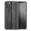 Dark Ebony Woodgrain 2 - DesignSkinz Protective Vinyl Decal Wrap Skin Cover Compatible with The Apple iPhone XR (Full-Body, Screen Trim & Back Glass Skin) view 1