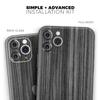 Dark Ebony Woodgrain 2 - DesignSkinz Protective Vinyl Decal Wrap Skin Cover Compatible with The Apple iPhone XR (Full-Body, Screen Trim & Back Glass Skin) view 2