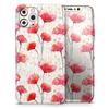 Karamfila Watercolo Poppies V15 - DesignSkinz Protective Vinyl Decal Wrap Skin Cover Compatible with The Apple iPhone Xs Max (Full-Body, Screen Trim & Back Glass Skin) view 1