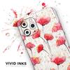 Karamfila Watercolo Poppies V15 - DesignSkinz Protective Vinyl Decal Wrap Skin Cover Compatible with The Apple iPhone Xs Max (Full-Body, Screen Trim & Back Glass Skin) view 3