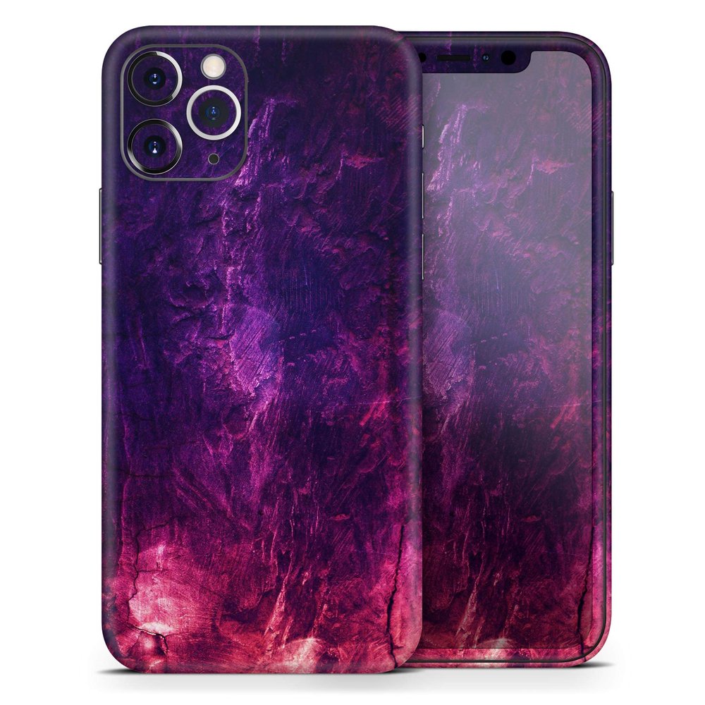 Abstract Fire & Ice V1 - DesignSkinz Protective Vinyl Decal Wrap Skin Cover Compatible with The Apple iPhone XR (Full-Body, Screen Trim & Back Glass Skin)