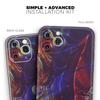 Liquid Abstract Paint Remix V66 - DesignSkinz Protective Vinyl Decal Wrap Skin Cover Compatible with The Apple iPhone Xs (Full-Body, Screen Trim & Back Glass Skin) view 2