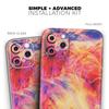 Liquid Abstract Paint Remix V69 - DesignSkinz Protective Vinyl Decal Wrap Skin Cover Compatible with The Apple iPhone 11 (Full-Body, Screen Trim & Back Glass Skin) view 2